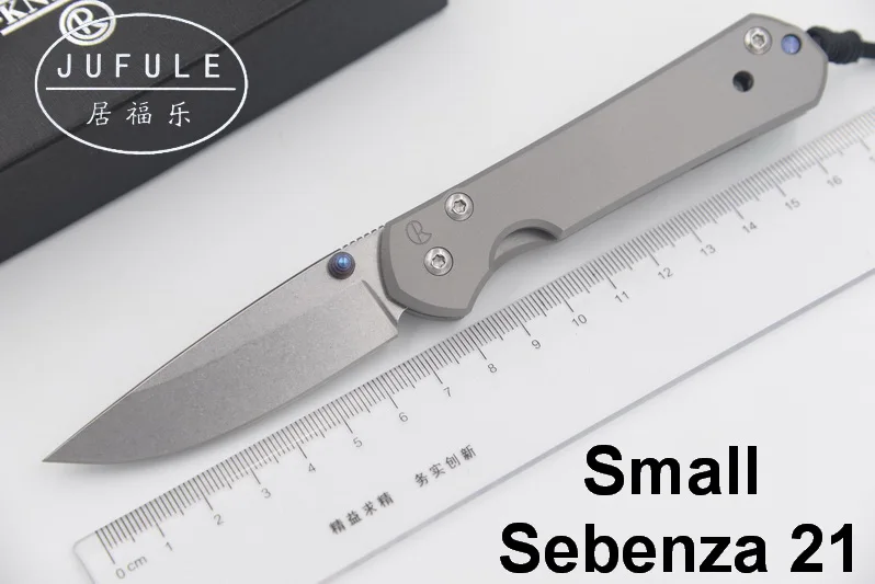 JUFULE Малый Sebenza 21 D2 лезвие титановая ручка складной карманный Кемпинг Охота Открытый EDC Инструмент Тактический ужин кухонный нож