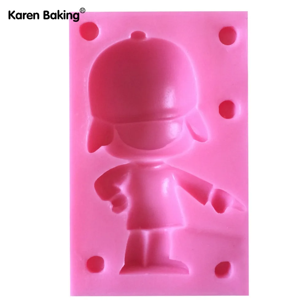 2 шт./компл. 3D Силиконовая форма помадки для макинга Pocoyo торт Kids C463|mould making|mould