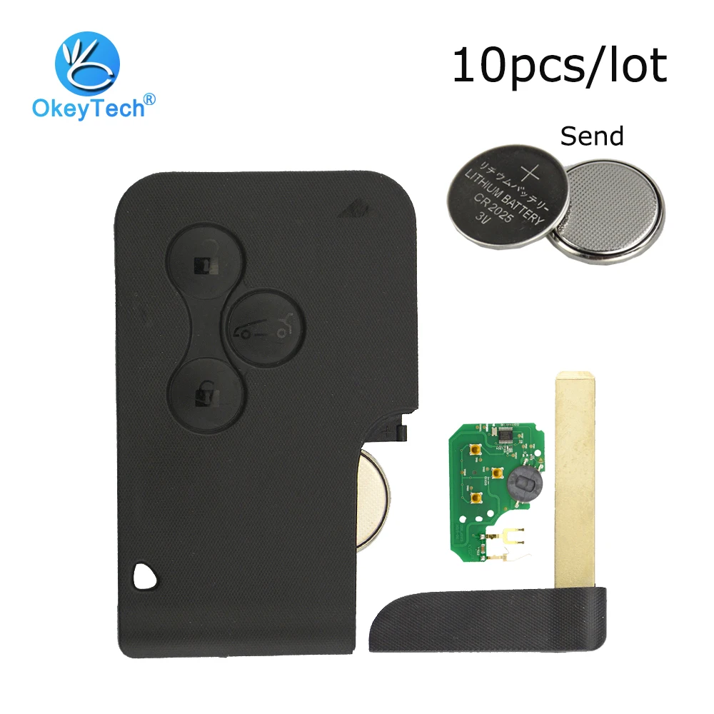 OkeyTech 10 шт./лот 433 МГц ID46 PCF7947 чип Автомобильный пульт дистанционного управления