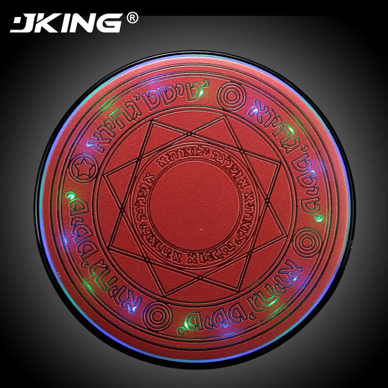 JKING Mini Magic Array Fast Qi Wireless Charger For Iphone X XS MAX 10W Cargador Inalambrico Fast Wireless Charge Charging Pad