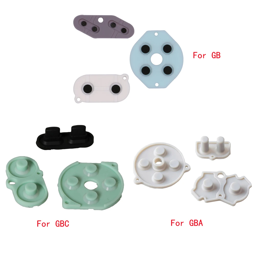 Резиновый проводящий Buttons D pad для Game Boy Classic for GBC GB GBA Silicone Start Select Keyboard|games 10000|game boy