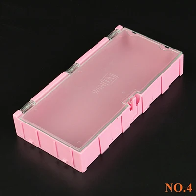 NO4 pink SMD SMT компонент IC ящики для хранения контейнеров Чехол Diy Электронный практичный ювелирный патч Коробка Чехол - Цвет: NO4 pink
