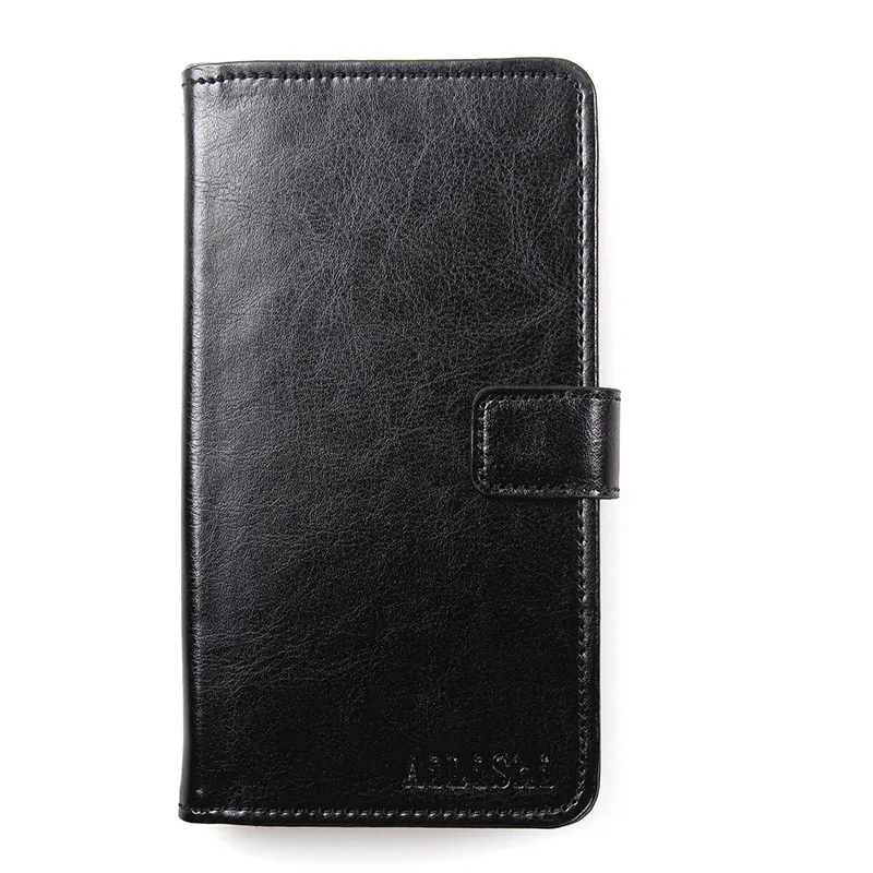 Black AiLiShi кожаный чехол для Prestigio Wize M3, чехол-кошелек, роскошный флип-чехол, Высококачественная Защитная сумка для телефона - Цвет: Black