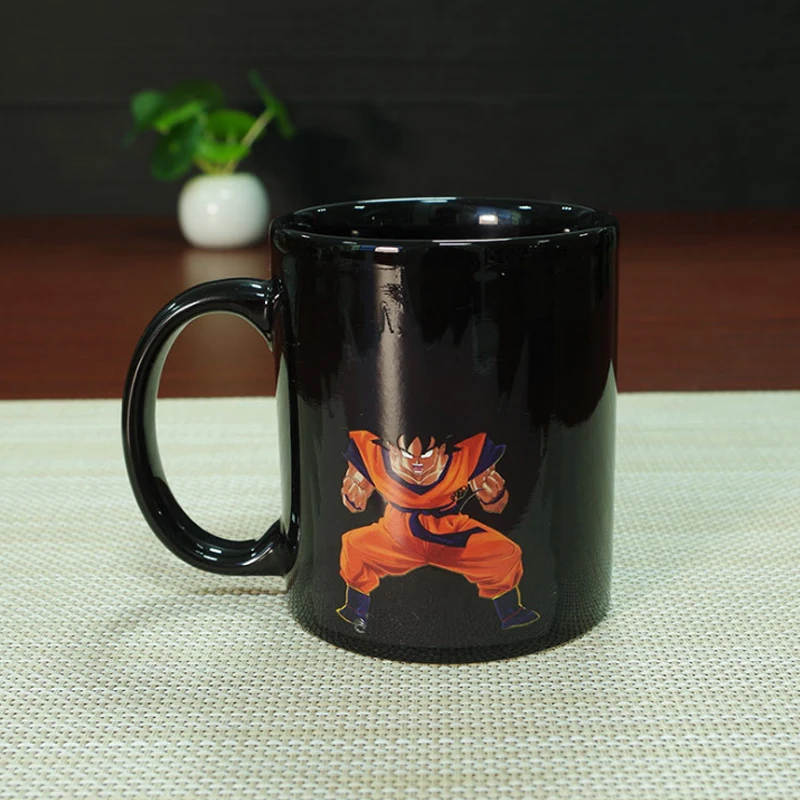 Кружка с драконом меняющая цвет керамическая кружка Goku мультяшная новинка