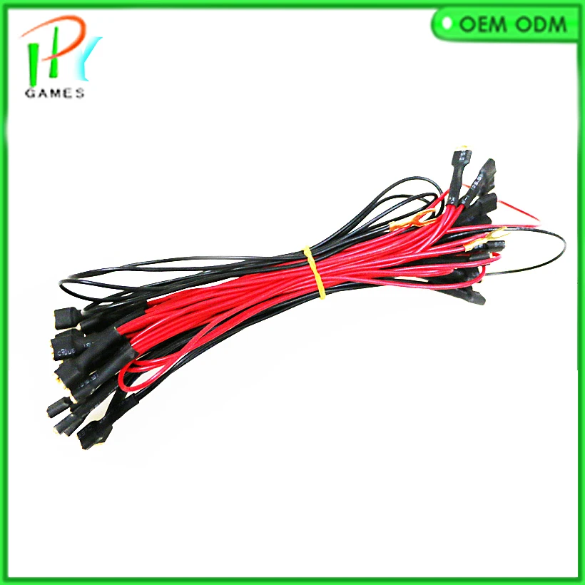 Аркадный светодиодный кнопочный кабель 12 В 6 3 мм|arcade led|arcade wiring harnessled arcade |