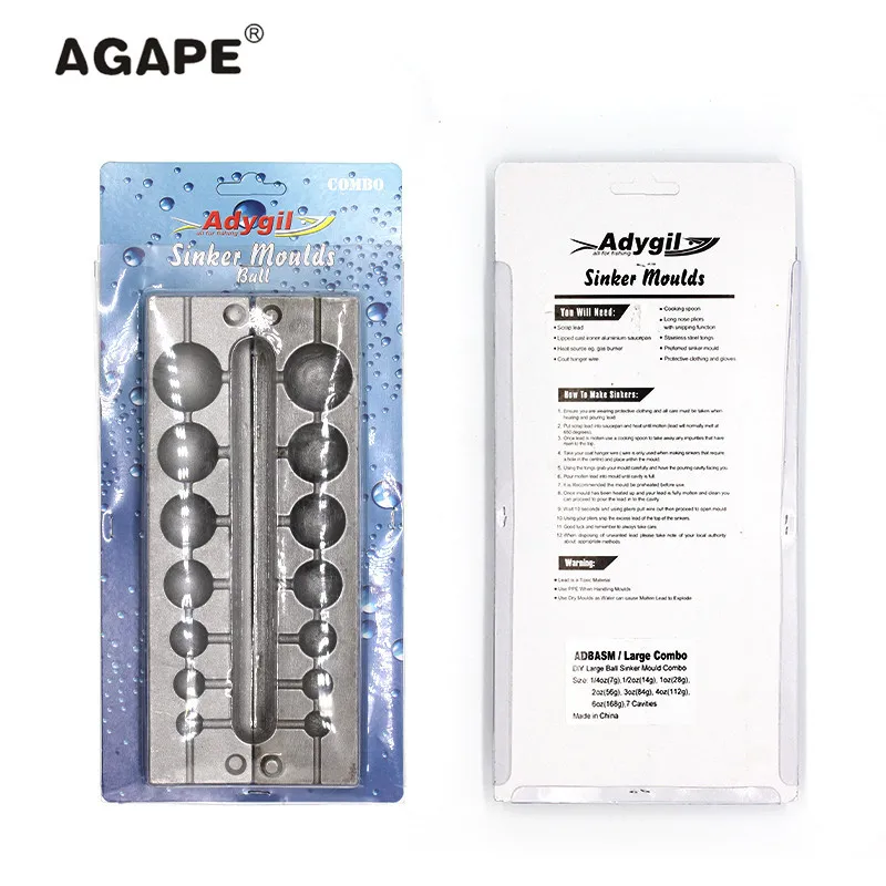 Грузила для рыбалки Agape сделай сам форма ADBASM/большой комбинированный грузила 7 г 14