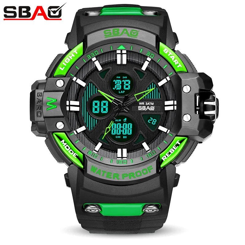 Top Brand Men Watch Male Dual Display Multi-Functional Military Electronic Watches Waterproof Clock Reloj Hombre 2018 | Наручные часы