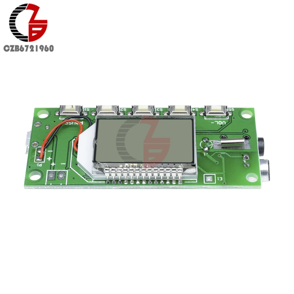 Lcd цифровой fm-передатчик модуль DC 3 V-5 V DSP PLL Беспроводная стерео плата трансмиссии микрофон частотная модуляция