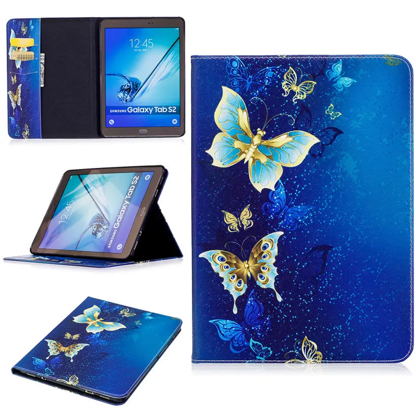 Чехол Tab S2 9 7 с рисунком панды чехол для Samsung Galaxy T810 T815 T813 T819 умный планшета из