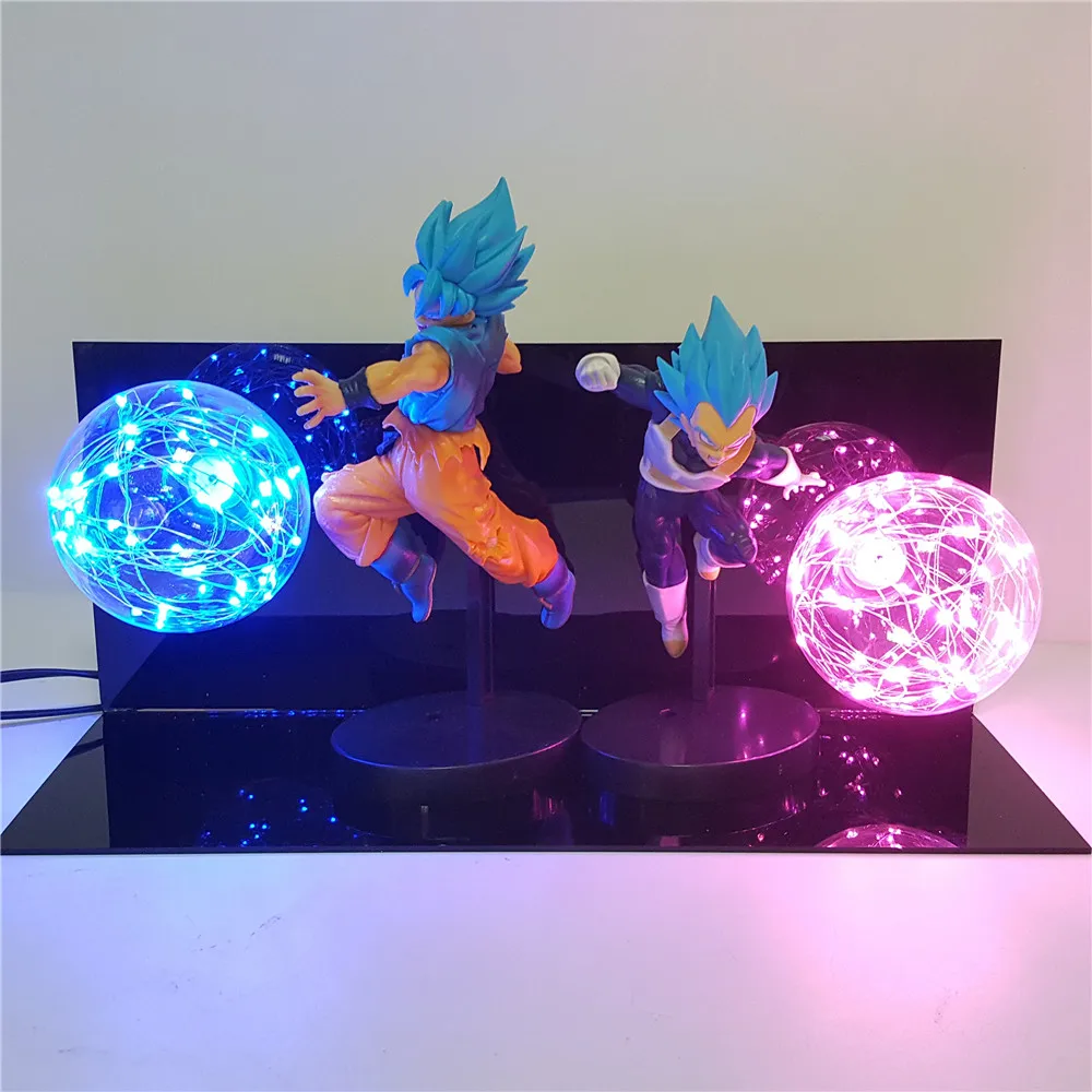 Lampara Dragon Ball Z Goku Vegeta trunks Супер Saiyan игрушки аниме Dragon Ball настольная лампа декор Освещение Сон Гоку светодиодный ночник