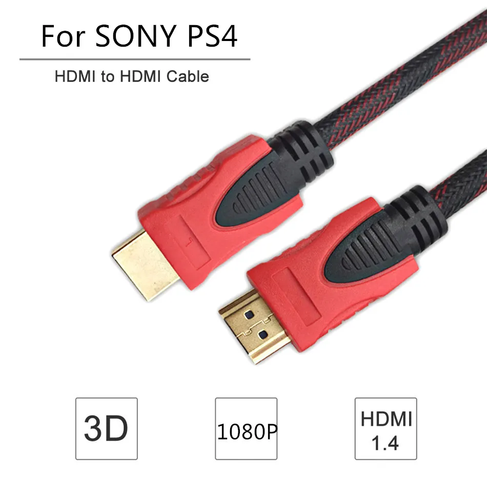 Waterlowrie 1 5 м кабель HDMI Мужчина аудио видео aux 3D HD 1080 P для SONY PS4|hdmi cable|cable hdmicable hdmi male |
