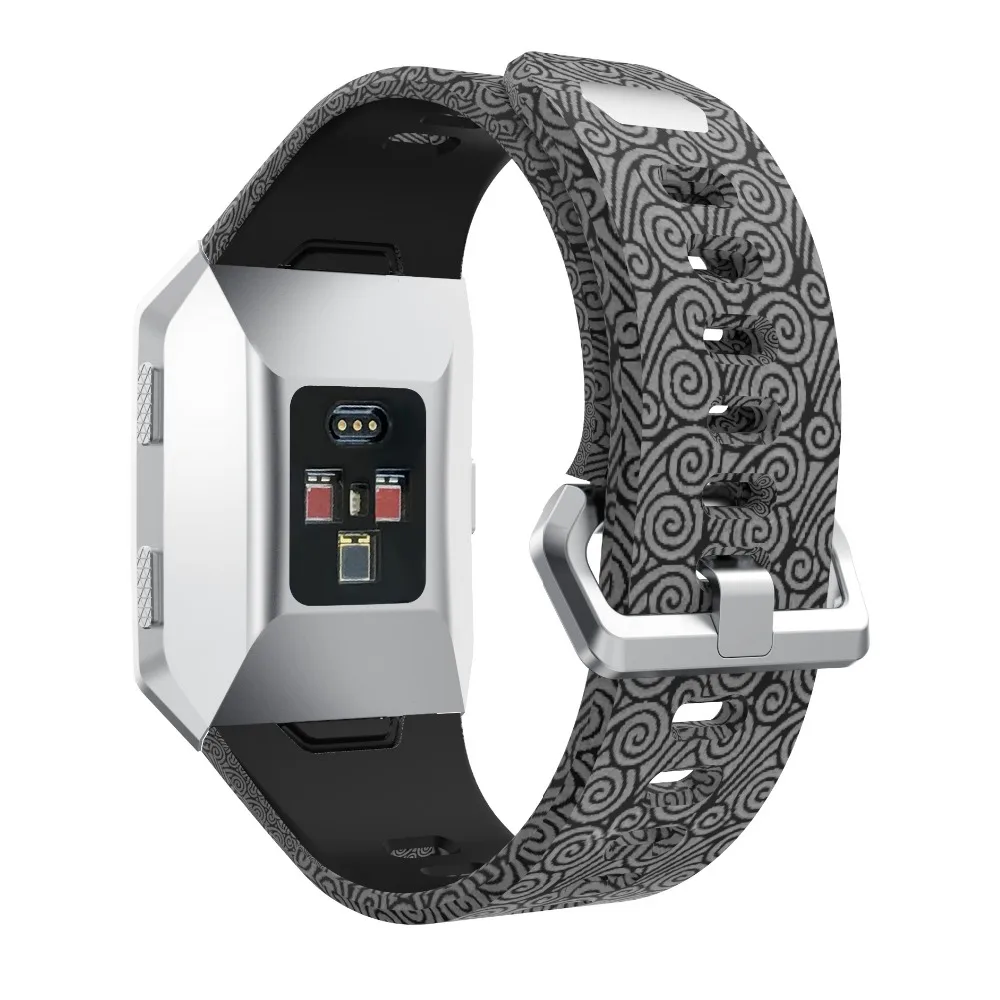 Спортивные Мягкие силиконовые часы ремешок для Fitbit ионной умные часы ремешок фитнес замена Браслет дышащий браслет красочные