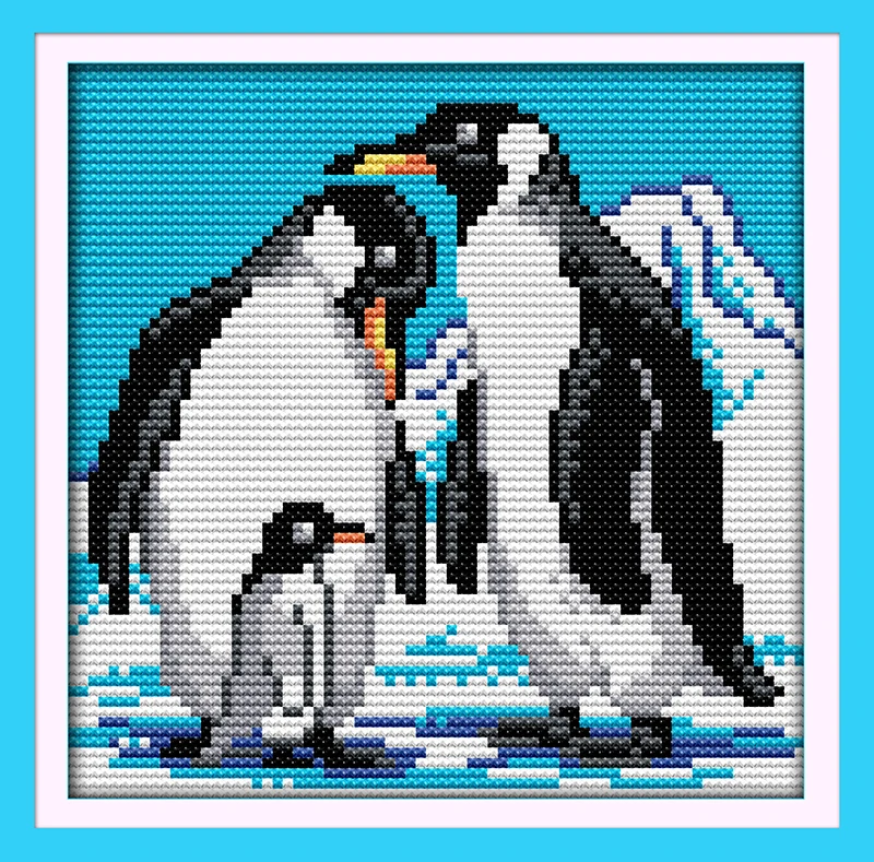 Набор для вышивки крестиком Пингвин|handmade needlework|embroidery diycross stitch kits |