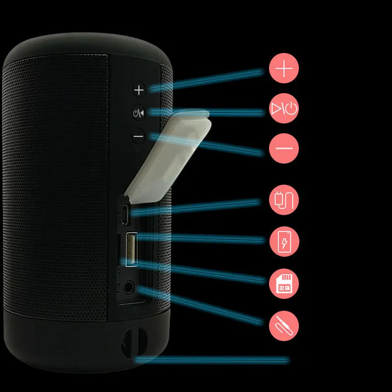 Водонепроницаемый Bluetooth динамик внешний портативный сабвуфер беспроводной