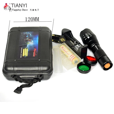 Zoomable linternas светодиодный фонарь домашний прожектор высокий яркий CREE XM-L T6 USB Перезаряжаемый светодиодный фонарь для батареи 18650 - Испускаемый цвет: Recommended suit