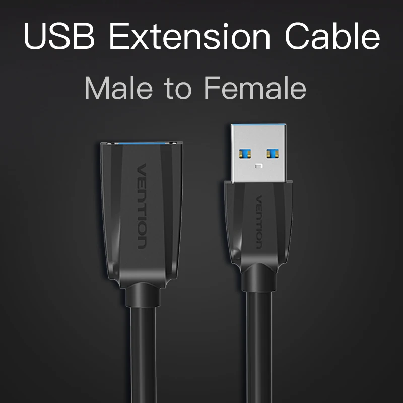 Кабель удлинитель Vention с USB на штекер гнездо USB2.0 3 0 код кабеля для компьютера