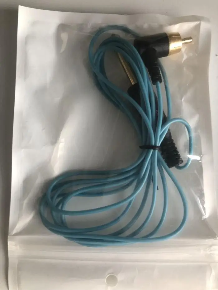 Синий Новинка! 1,8 м RCA Интерфейс линии татуировки Крюк линии Силиконовые RCA разъем татуировки машина шнур питания - Цвет: Синий