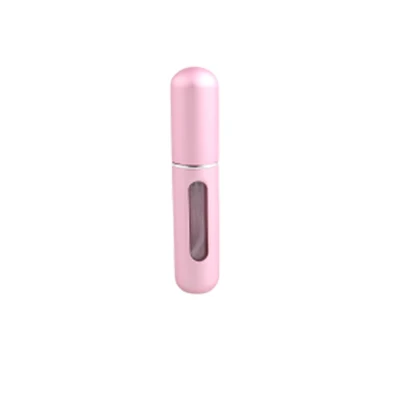 Matte pink 13 цветов 5 мл портативный многоразовый флакон духов распылитель чехол пустые алюминиевые флаконы духов спрей для путешествий - Цвет: Matte pink