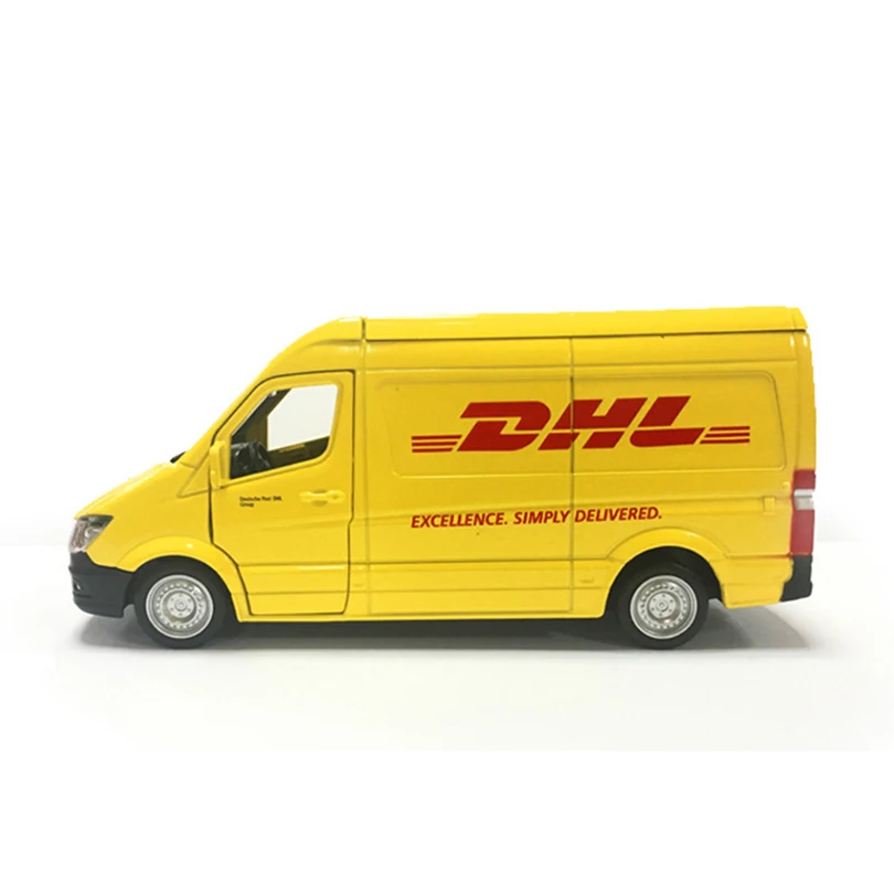 Игрушечный автомобиль из сплава грузовик DHL 1:36 мини копия Авторизованная