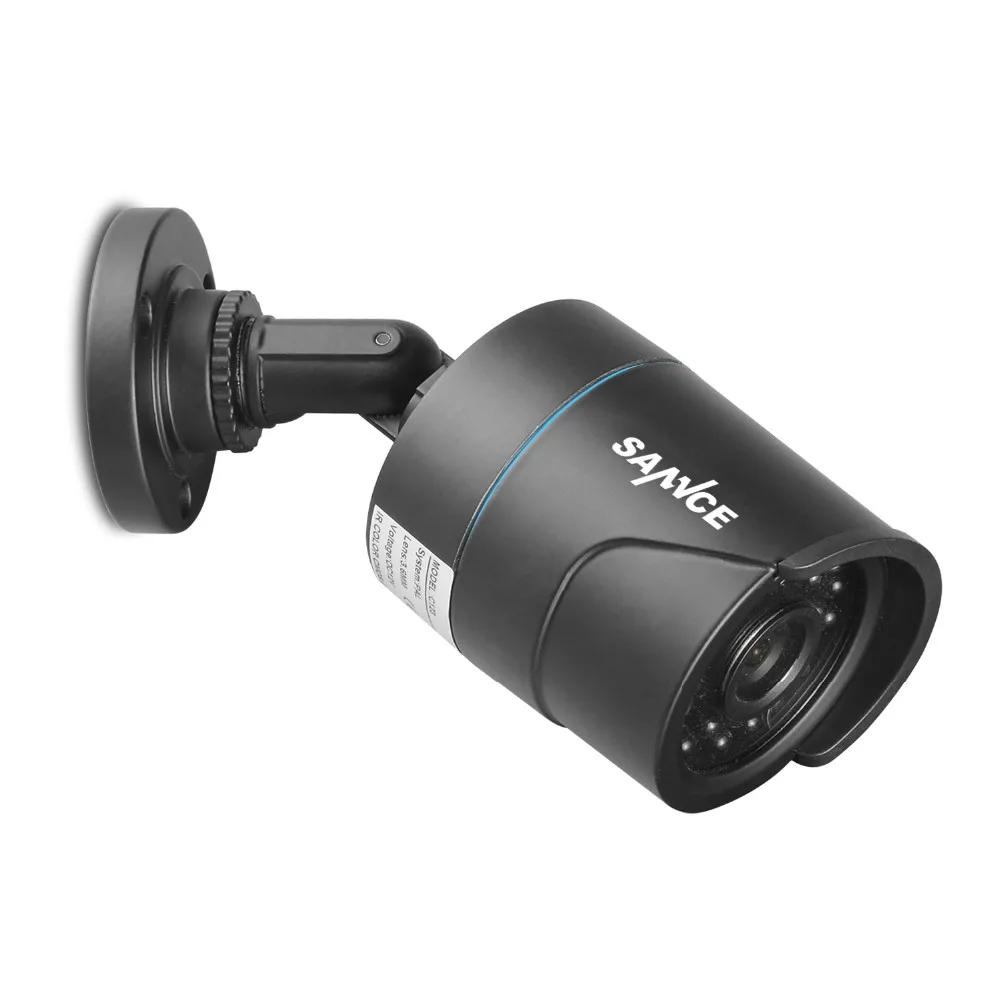 SANNCE AHD 720P 4 шт. 1200TVL Пуля CCTV камера набор 1.0MP Водонепроницаемая IR Cut ночного видения
