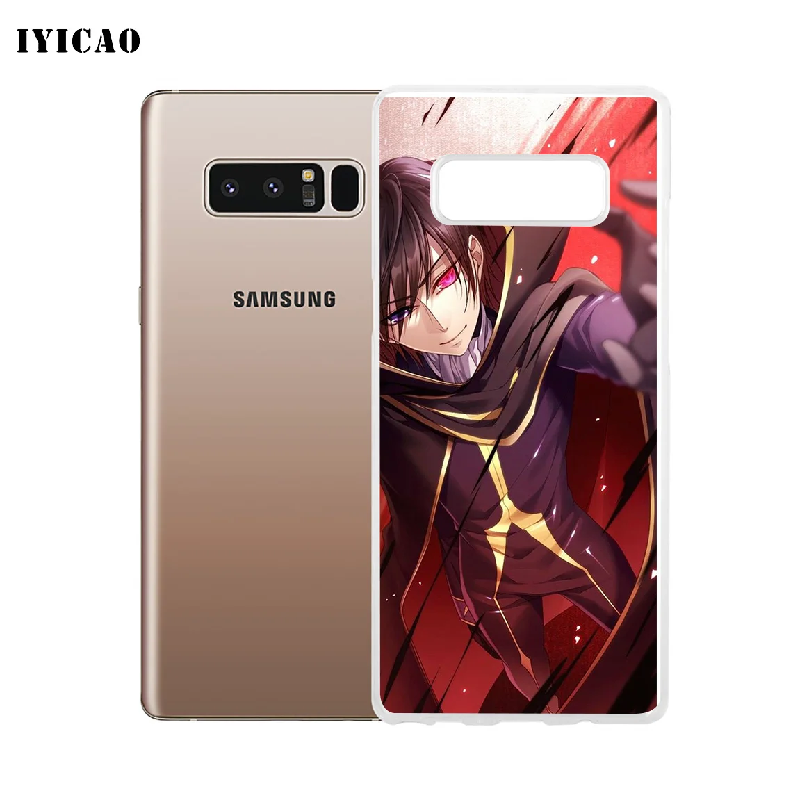 IYICAO код Geass Letouch Мягкий силиконовый чехол для телефона Samsung A5 A6 Plus A7 A8 A9 J3 J5 J7 Note 8 9 TPU