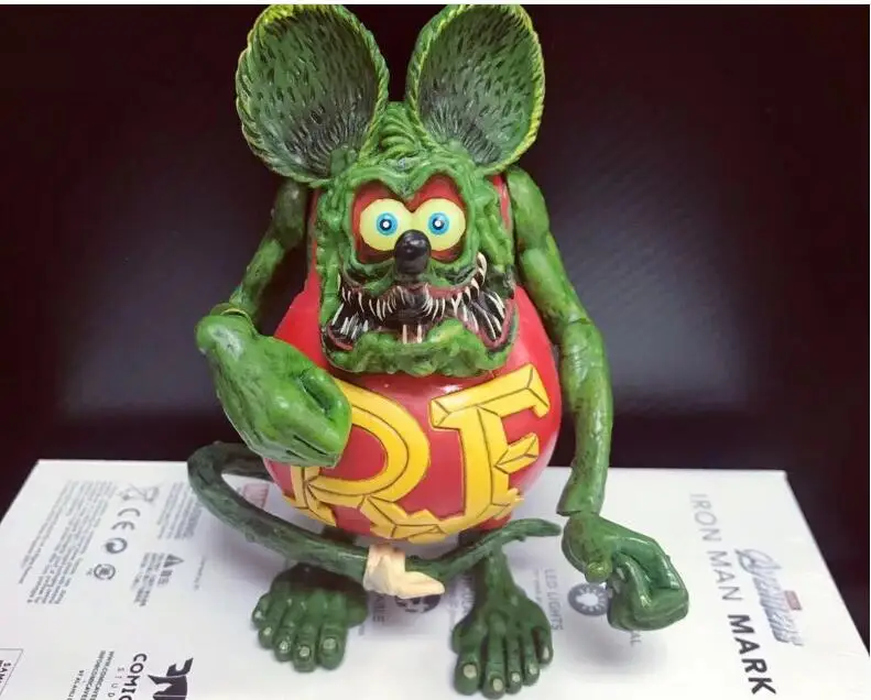 Новинка фигурка крысы в виде из ПВХ Коллекционная модель игрушка Рождественский