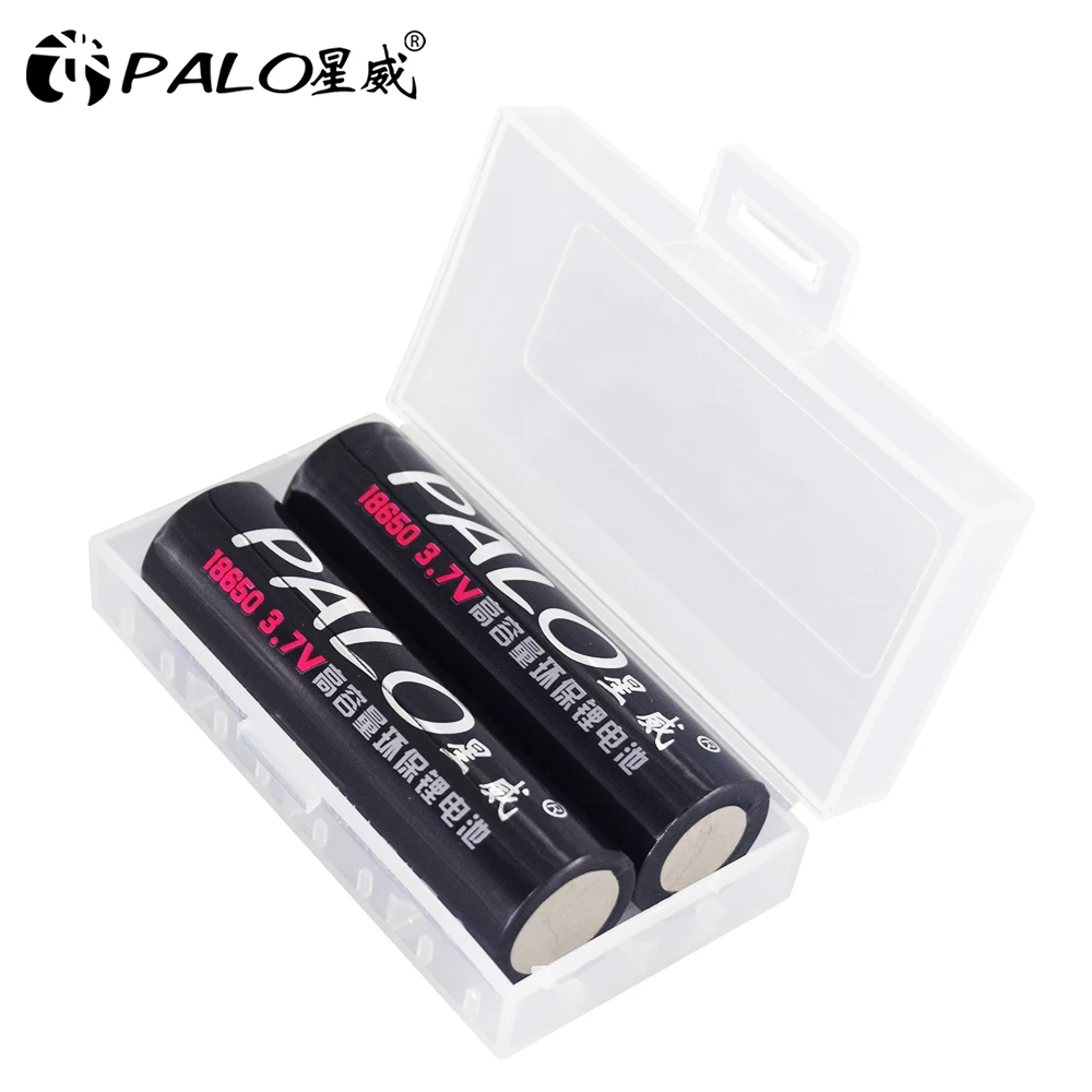 2 шт 18650 3,7 V 2350 mAh 18650 литиевая аккумуляторная батарея для литий-ионной батареи Palo