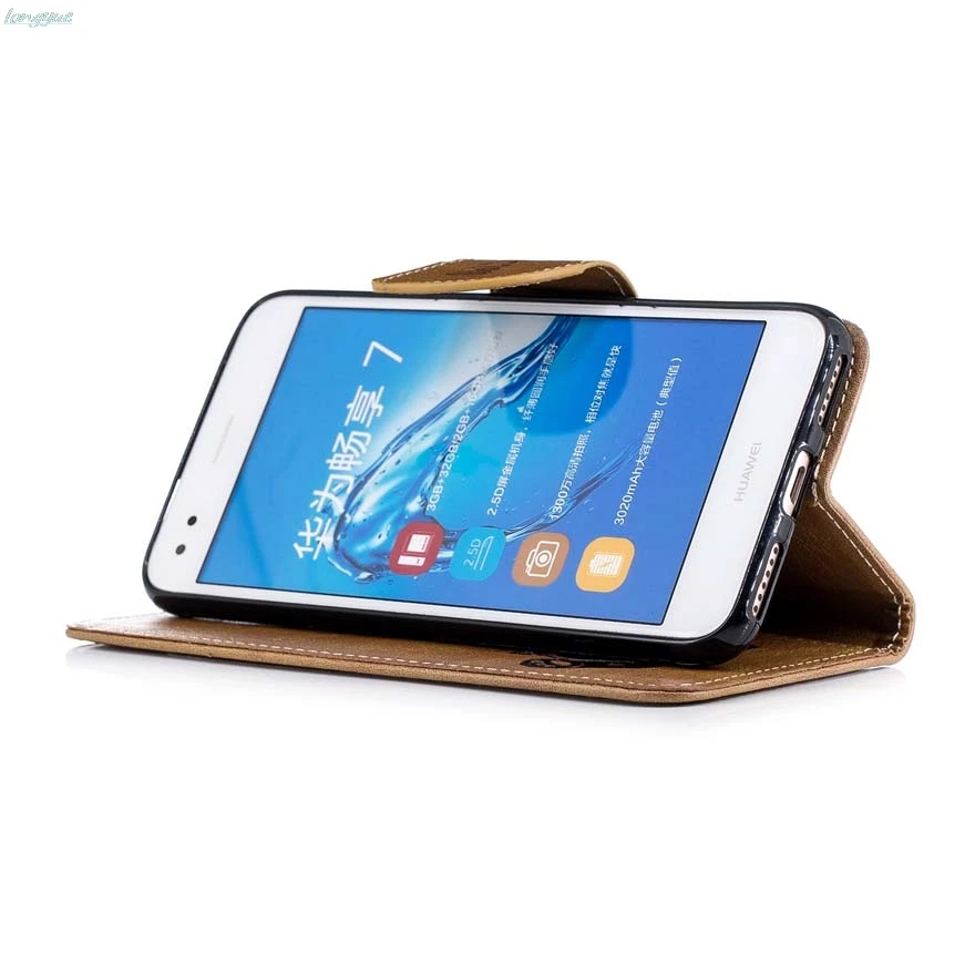Flip Leather Case on sFor Fundas Huawei P9 Lite mini For coque Y6 Pro 2017 Panda pattern Cover Wallet Phone Cases | Мобильные