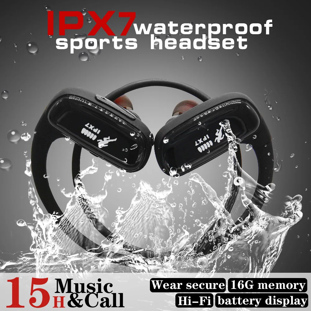 Sm828 16G mp3-плеер Bluetooth наушники спортивные водонепроницаемые беспроводные наушники Bluetooth музыкальный плеер Bluetooth наушники для телефона