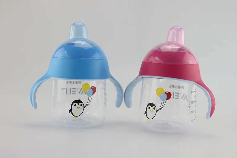 Avent My Penguin непроливающаяся чашка с мягким носиком, Волшебная чашка Avent, тренировочная чашка 9 унций/260 мл 12 м