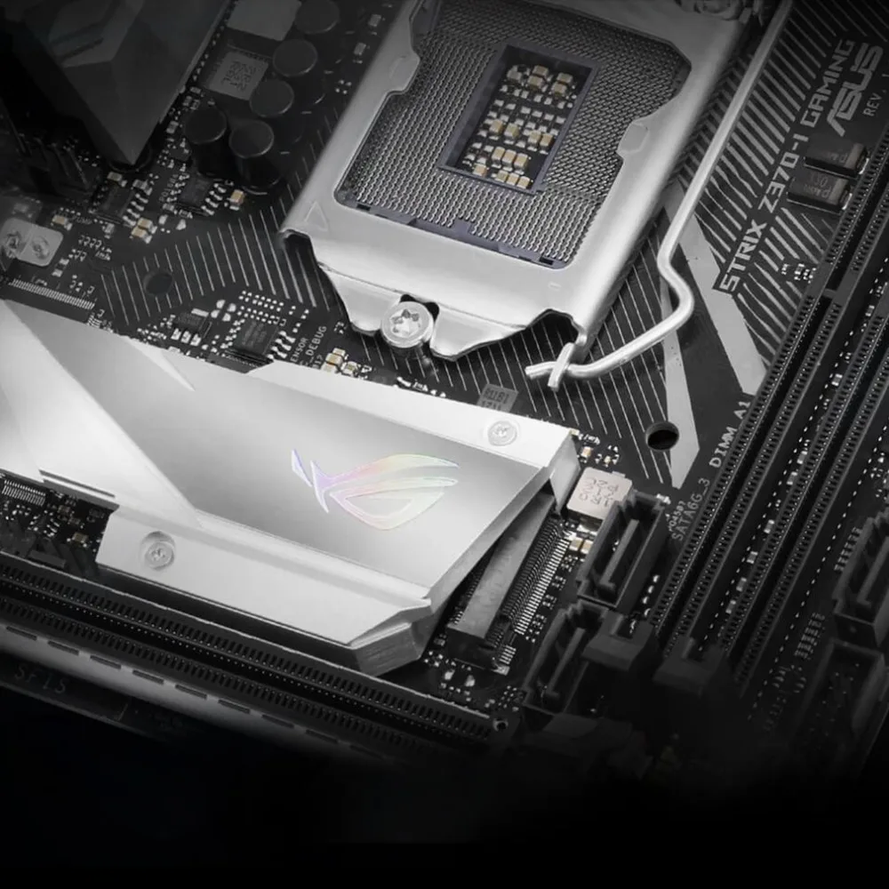 ROG STRIX Z370-I игровая материнская плата Z370 Mini ITX маленькая плата RGB светодиодный двойной M.2 материнская плата для любителей игр