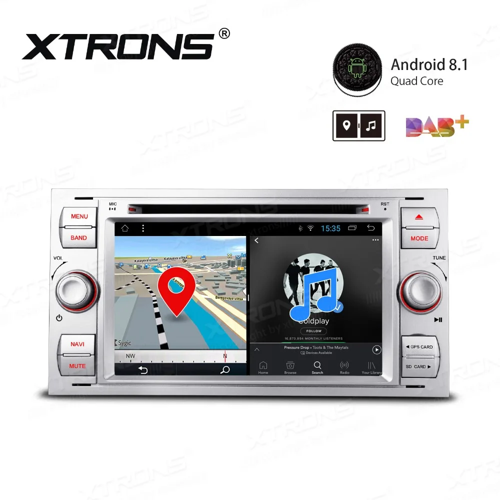 XTRONS 7 &quotAndroid 8 1 автомобильный стерео dvd плеер радио GPS навигация USB TPMS для FORD Focus II C