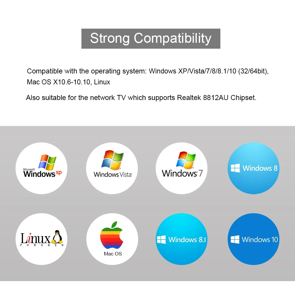 Двухдиапазонный 1200 Мбит/с беспроводной USB 3,0 Realtek RTL8812AU/BU Wifi адаптер 2,4 г/5 ГГц сетевой карты ключ с антеннами для настольного ПК