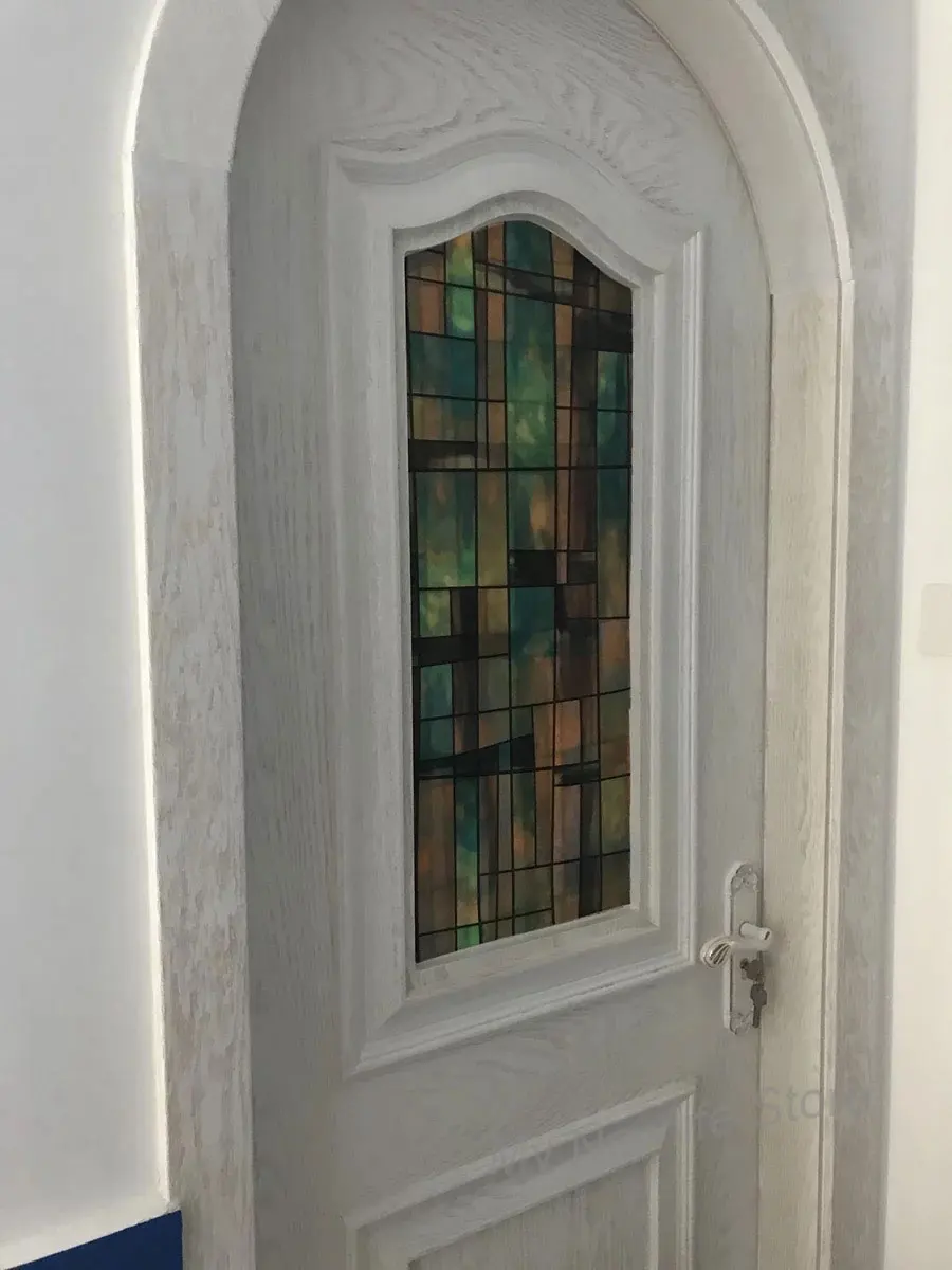 Искусство эффект живописи наклейки на окна пленка без клея 3D цветное офисные Стекло раздвижные двери наклейки 40/45/50/60/70/80*100 см