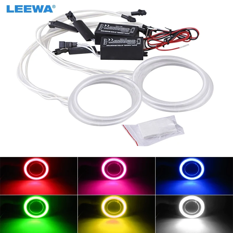 LEEWA 2x90 мм 2x100 4 шт./компл. специальные автомобильные Кольца CCFL с ореолом ангельские глазсветильник KIA Magentis