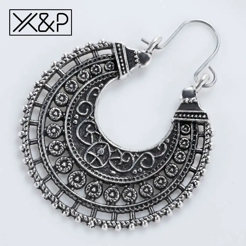 X & P Модные Винтажные этнические геометрические текстуры большие длинные