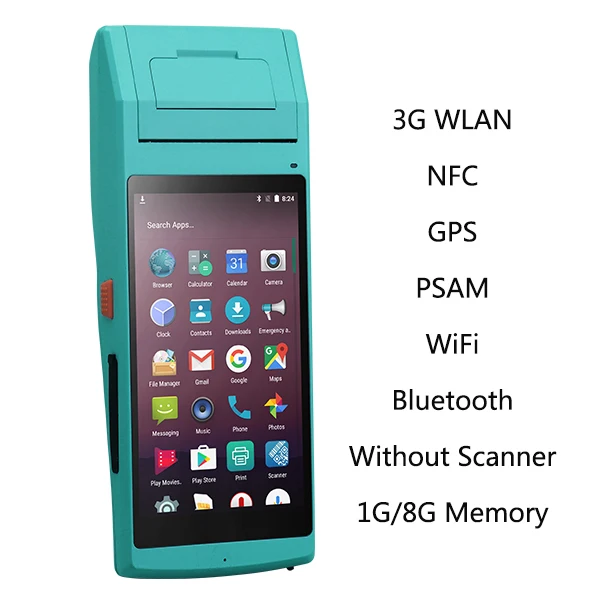 Standard Version IssyzonePOS Термопринтер для получения этикеток 58 мм ручной КПК NFC PSAM Bluetooth Wi-Fi POS принтер 2D штрих-код терминал данных - Цвет: Standard Version