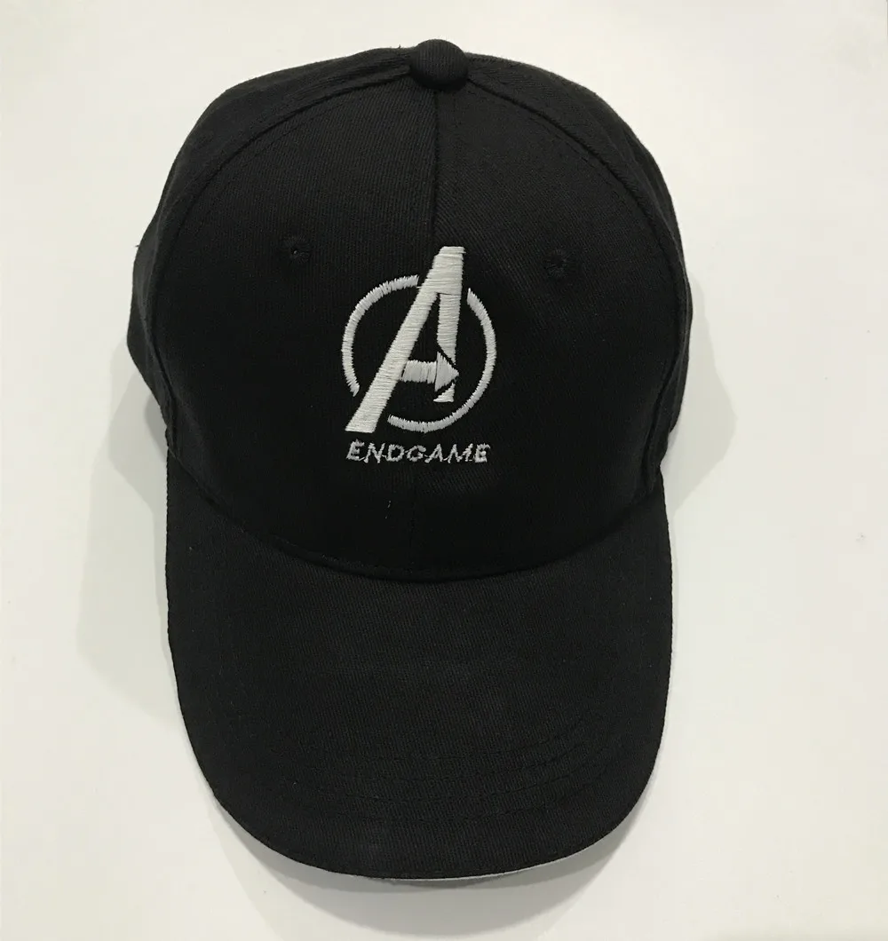 Черная бейсболка для гольфа с вышитым логотипом Мстителей 4 Endgame