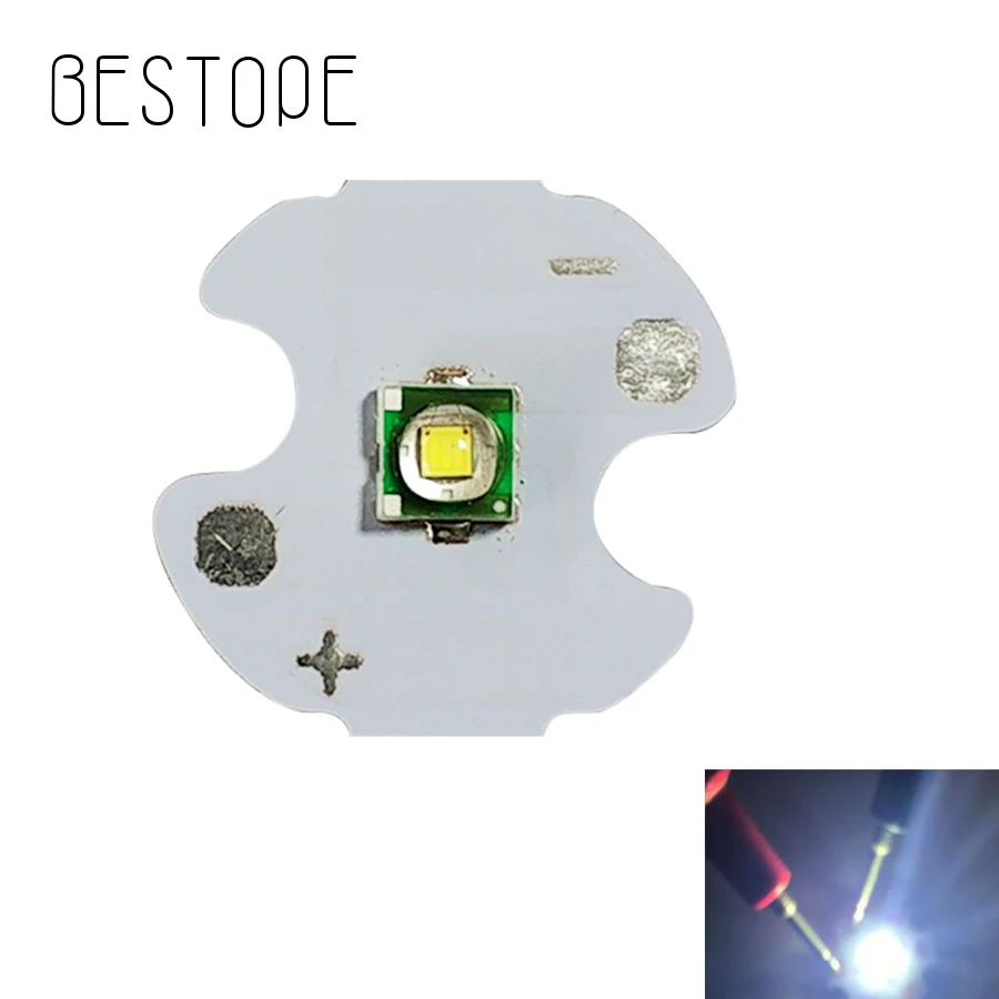 Bestope 1 шт. 5 шт. 15 шт. 14 мм T6 светодиодный белый высокой мощности светодиодный Диод с PCB DIY для фонарика чип светодиодный лампы