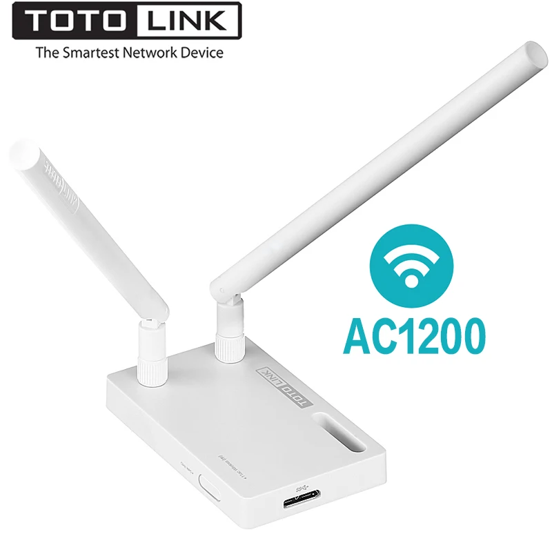 TOTOLINK A2000UA AC1200 USB Dual Band Беспроводной Wi Fi сетевой адаптер с 2 * 5dBi внешние съемные