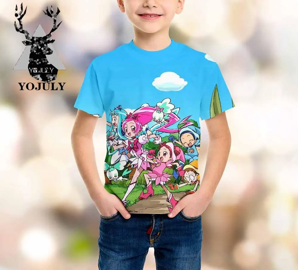 18 YOJULY Witch Doremi harajuku/детская одежда с 3d принтом для маленьких мальчиков и девочек-подростков детская футболка Лидер продаж, модные топы, футболки Modis A321 - Цвет: 18