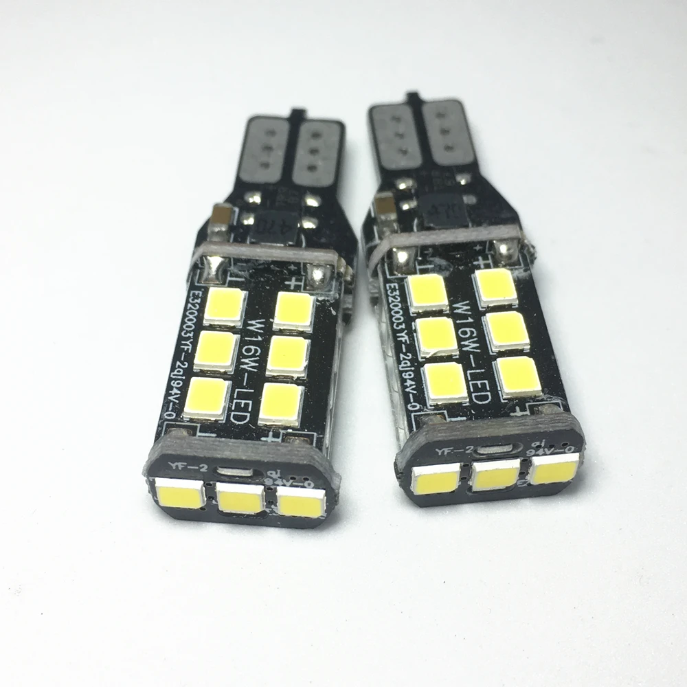 10 шт. светодиодные фонари заднего хода T15 15 SMD 2835 W16W|Сигнальная лампа| |