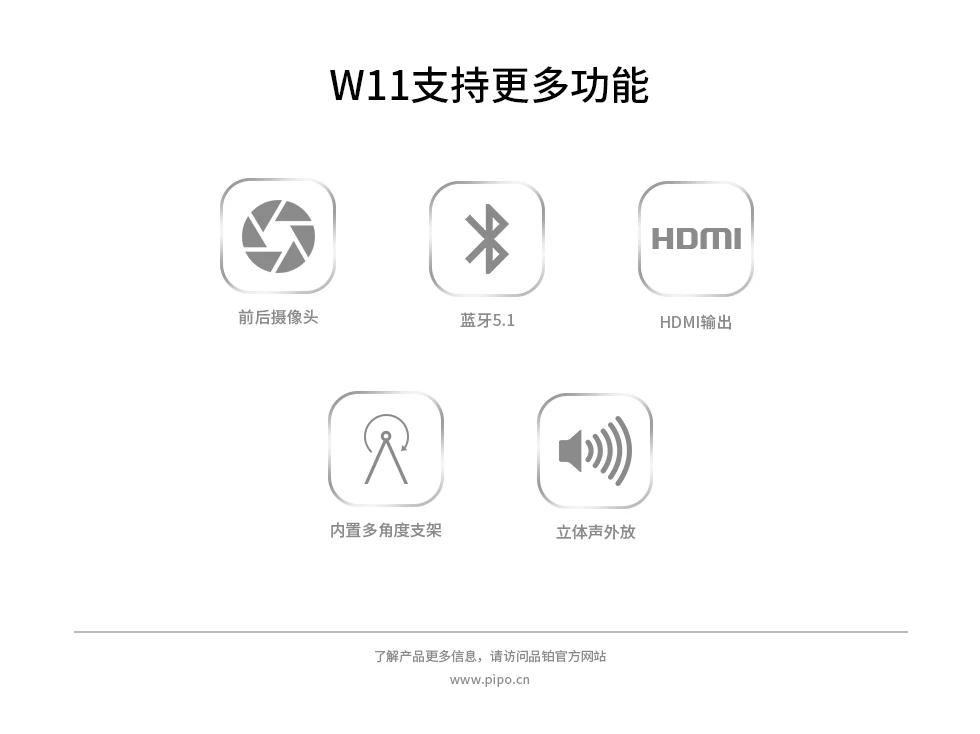 Новейший Pipo 11," планшетный ПК W11 с Intel Celeron N4100 четырехъядерный ноутбук 4G DDR4 ram 64G rom ips экран