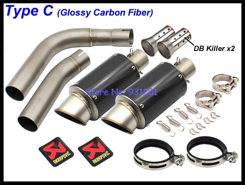 Для Yamaha R1 YZF выхлопная система без шнуровки мотоцикла средней трубы Akrapovic