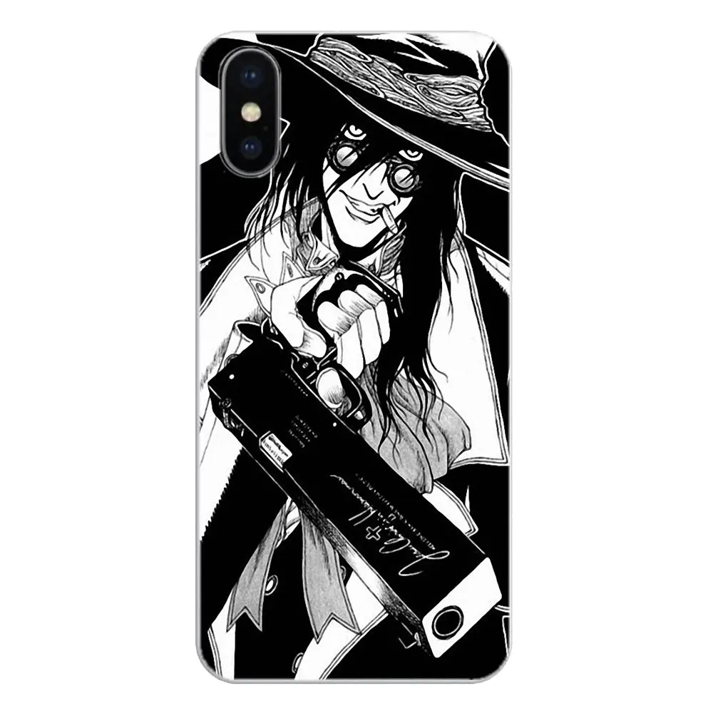Для Sony Xperia Z Z1 Z2 Z3 Z5 compact M2 M4 M5 E3 T3 XA Aqua LG G4 G5 G3 G2 Mini аниме Хеллсинг Алукард вентилятор