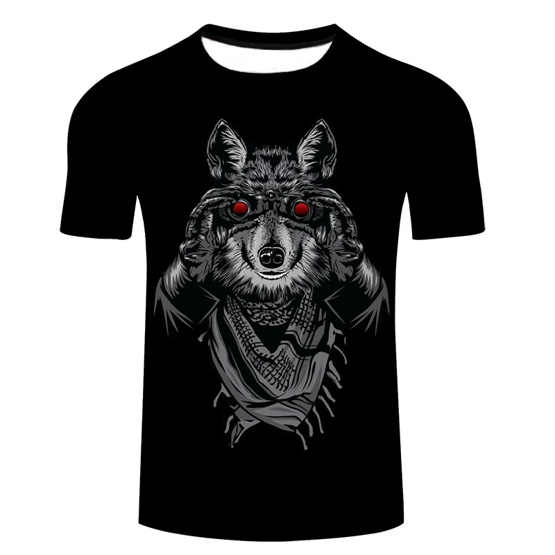 

New Summer Brand large size 3D Roaring Orangutan head T-shirt man round collar short sleeve T-shirt men fashion short t shirt
