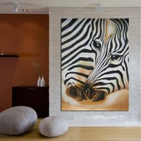 modern abstract art oil painting zebra 234