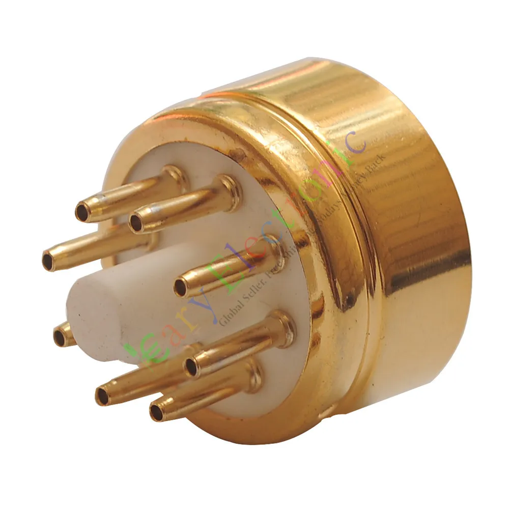 Оптовая и розничная продажа 50 шт. 8Pin Gold Bakelite гнезда вакуумных трубок Saver base Fr 6L6 EL34