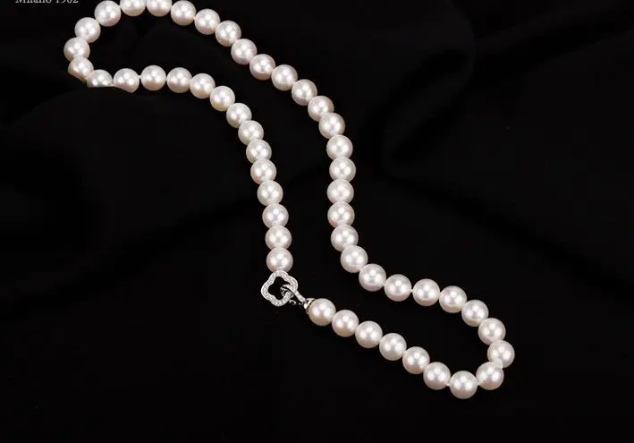 classic 10-11mm AAA south sea white round pearl necklace 18inch | Украшения и аксессуары