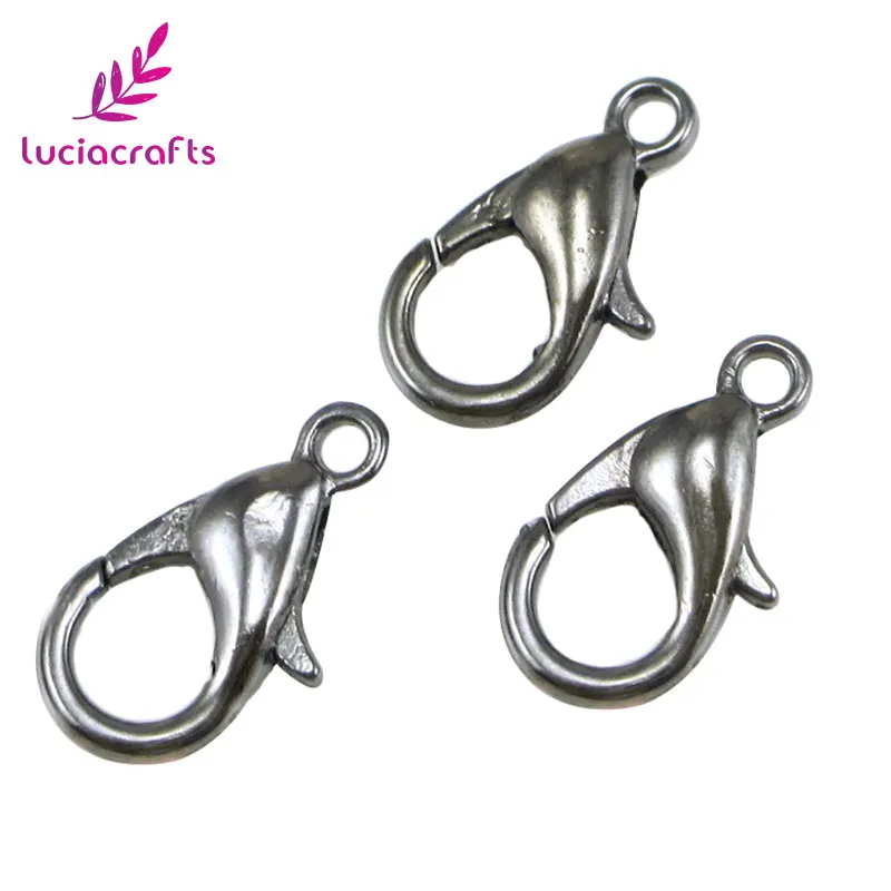 Lucia crafts 24 шт. 12 мм* 6 мм Металлические цинковые ювелирные изделия фурнитура застежки-крючки DIY материалы для одежды аксессуары G0516